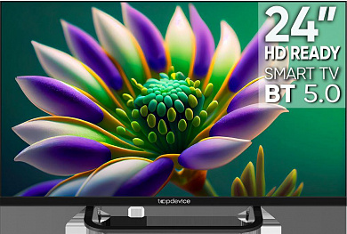 SMART Телевизор  24" Topdevice TDTV24CS04H_BK, черный