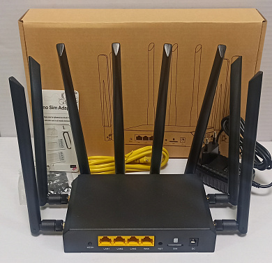 Роутер 4G+ Cat.18 Gigabit 1800M WiFi6 Mimo 4x4 